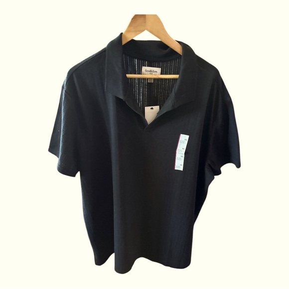 Goodfellow & Co Men’s Black Collared Shirt – Size XXL – NWT - Picture 1 of 5